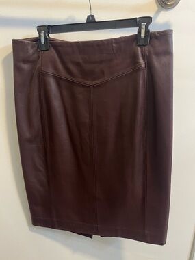 Reiss NWT Megan Faux-Leather Skirt